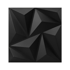 20pcs ART3DWALLPANELS 3D Diamond Texture PVC Wall Panels - Perfect for Modern TV Backgrounds, Living Rooms, Bedrooms & Offices - Easy to Install, 29.97x29.97 cm, White Geometric Design, ART3DWALLPANELS